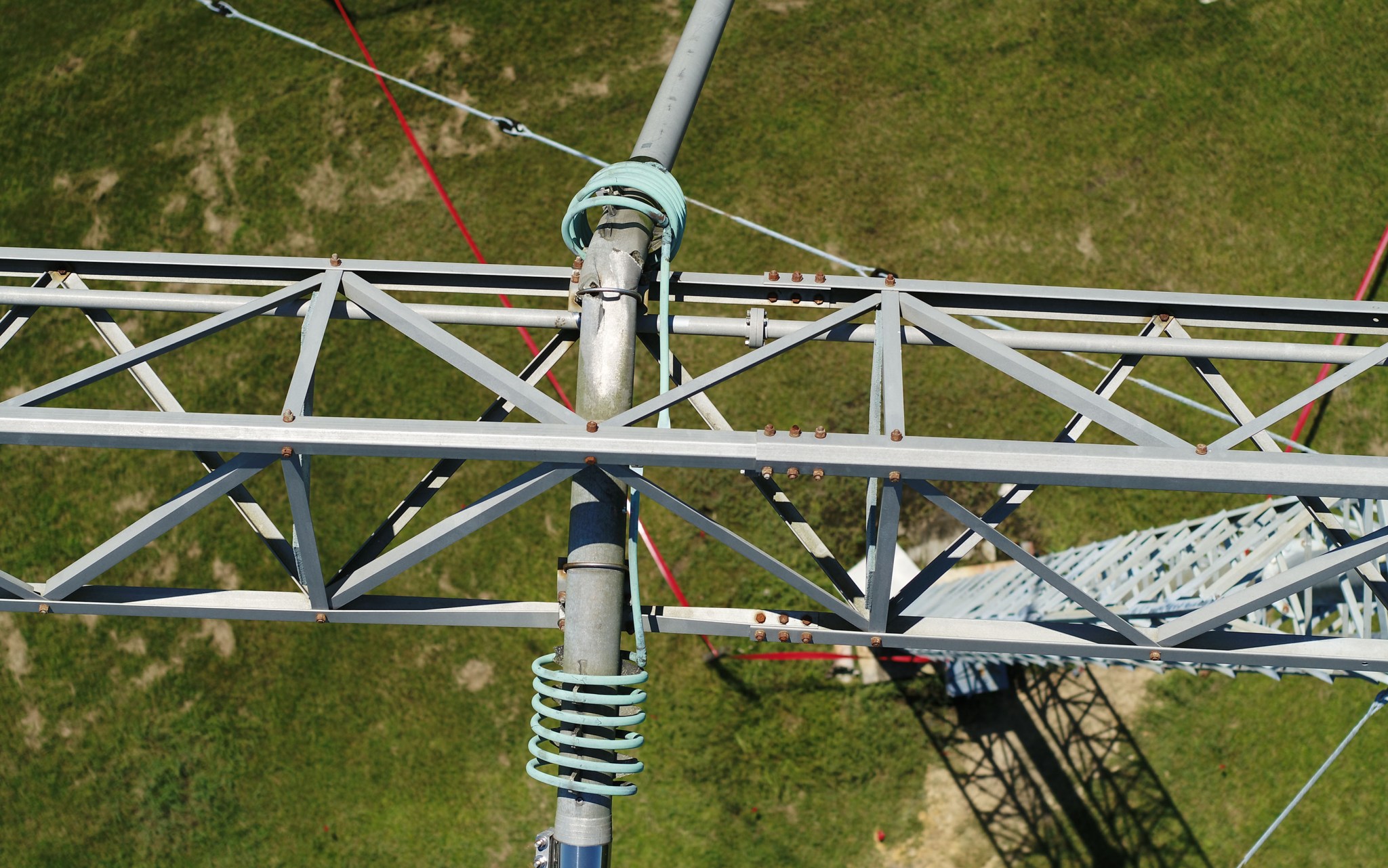 Stennis Space Center operators use drone images safely to inspect damage to an on-site high-frequency antenna