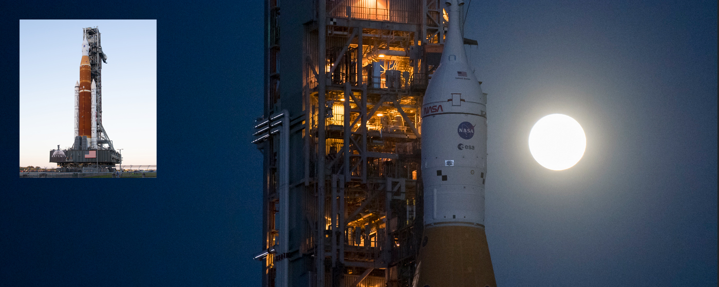 NASA’s Mega Moon Rocket, Spacecraft Complete First Roll to Launch Pad
