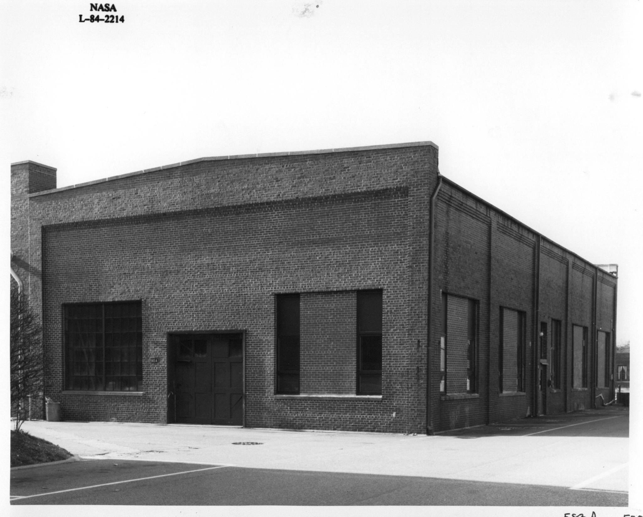 The exterior of Building 583A after one of its windows was renovated in 1984.