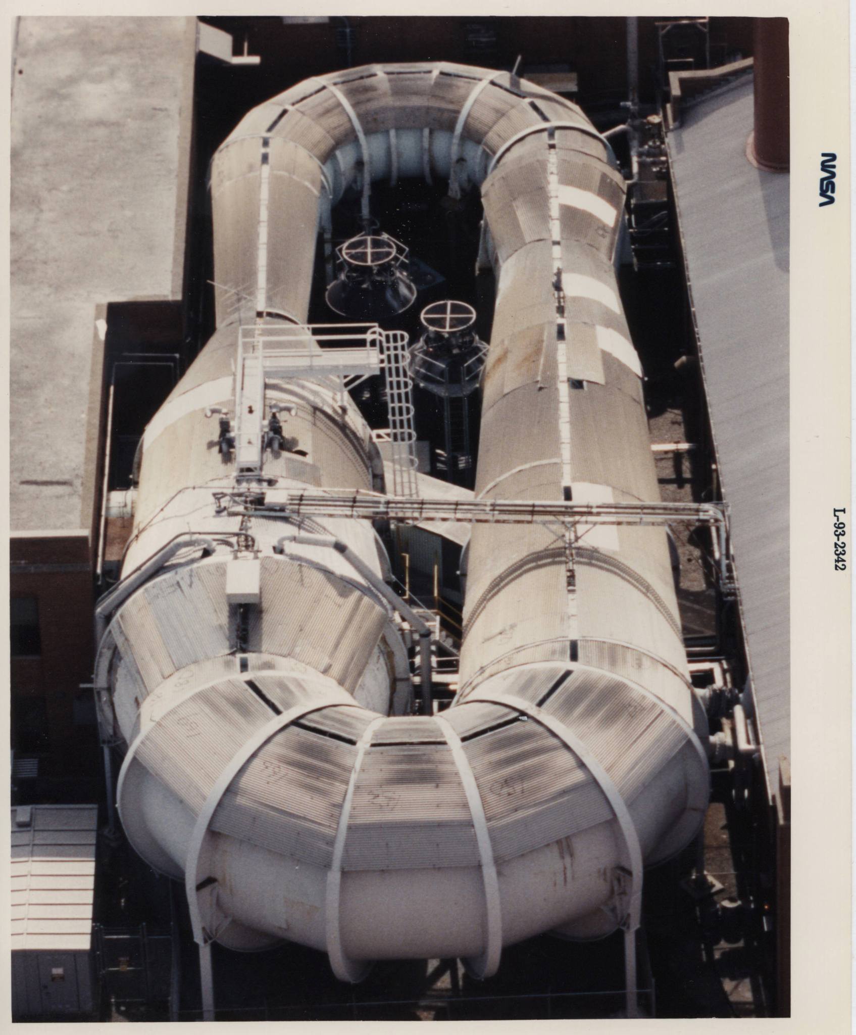 Aerial view of Low Turbulence Pressure Tunnel in 1993.