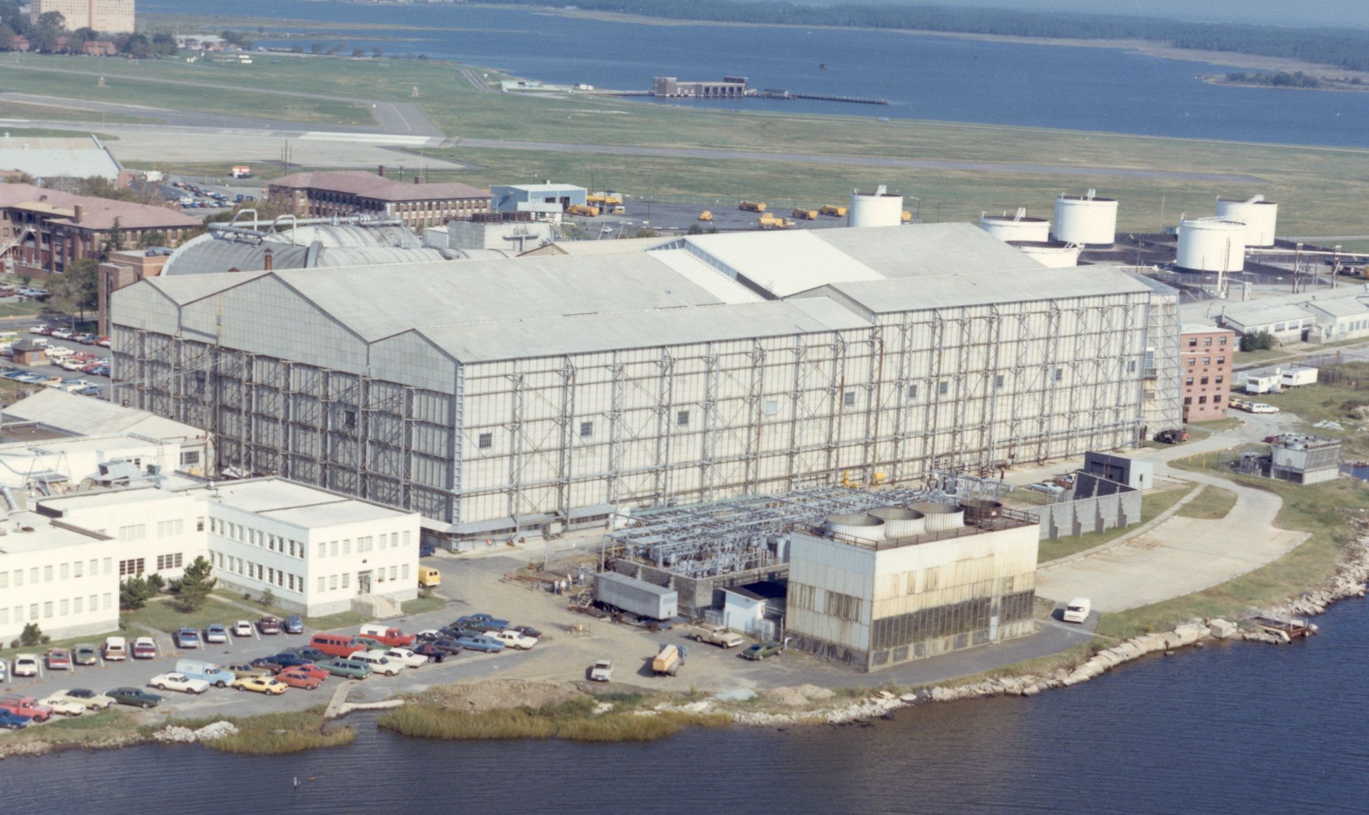 An aerial view of Building 643 in 1979.