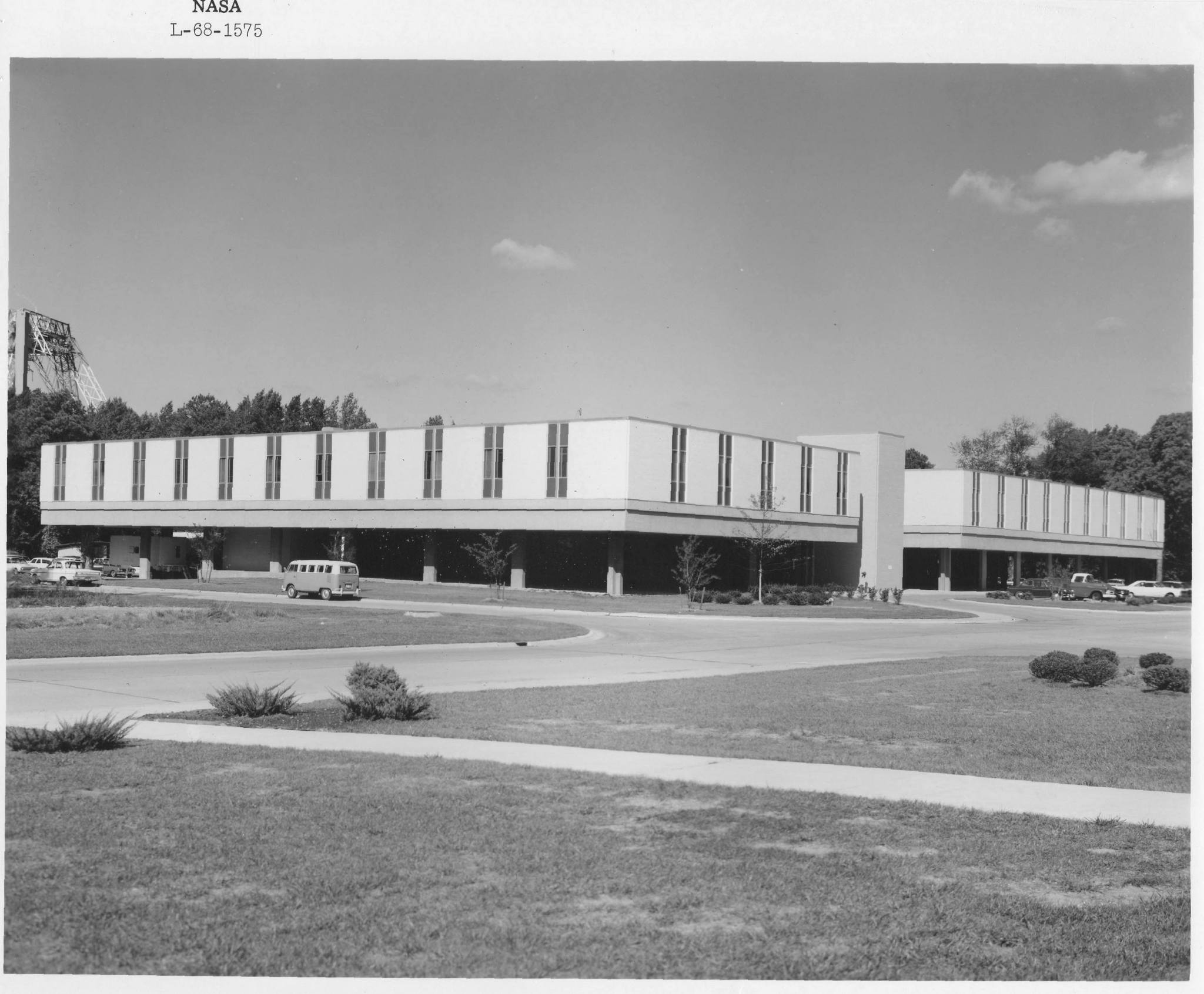 Exterior of Building 1202 in 1968.