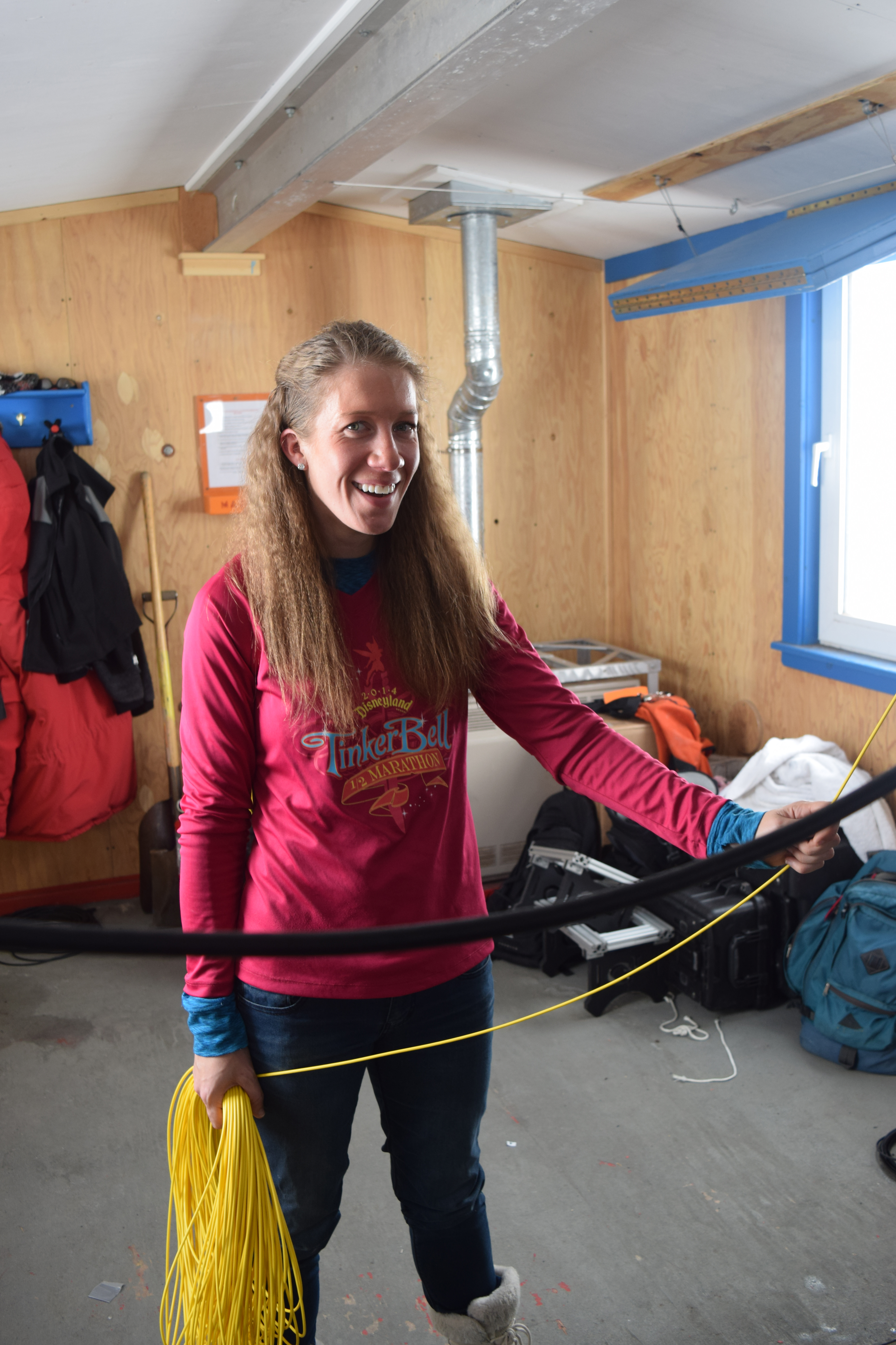 Catherine Walker in Antarctica in 2014. 