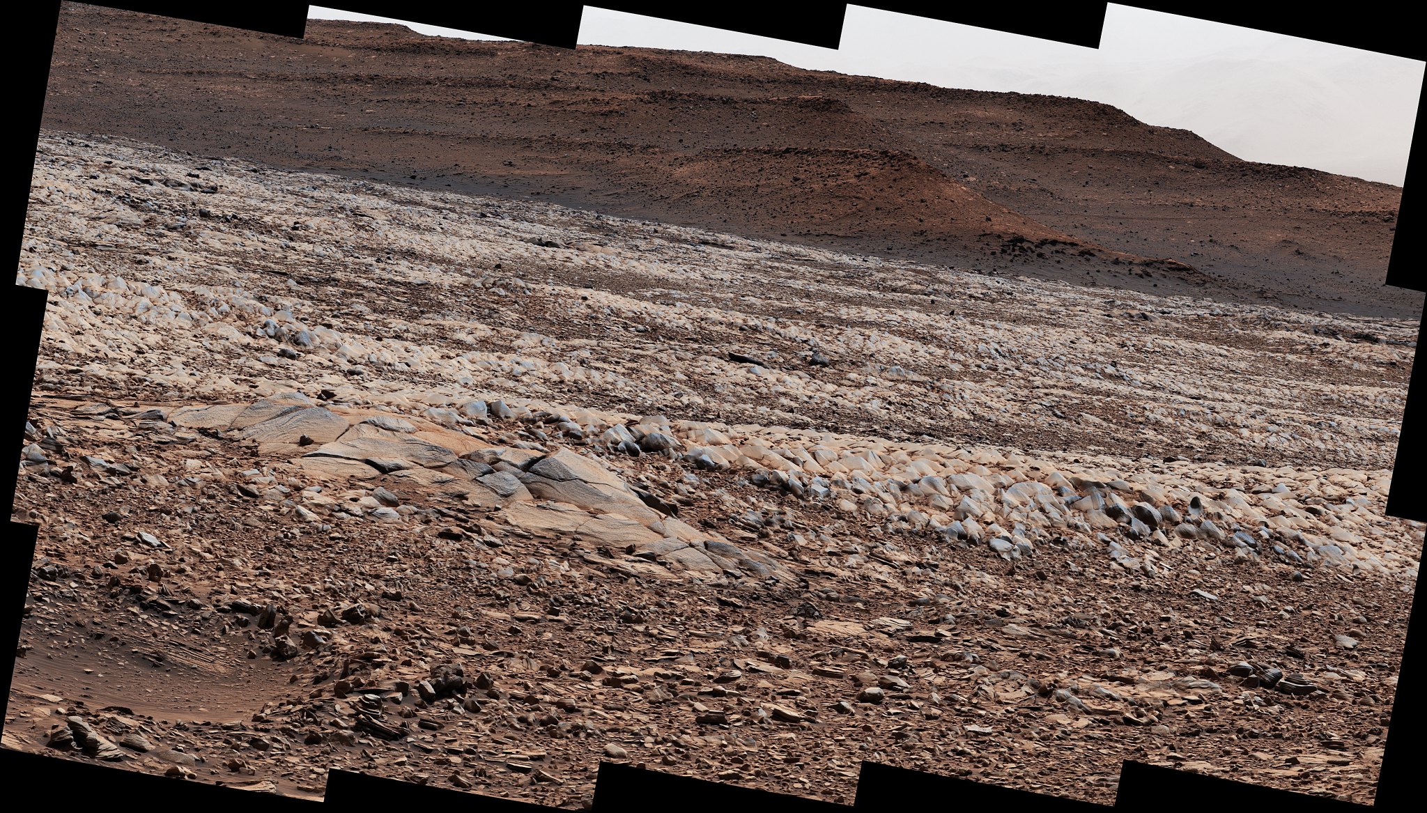 NASA’s Curiosity Mars rover used its Mast Camera, or Mastcam, to survey these wind-sharpened rocks, called ventifacts, on March 15, 2022, the 3,415th Martian day, or sol, of the mission.
