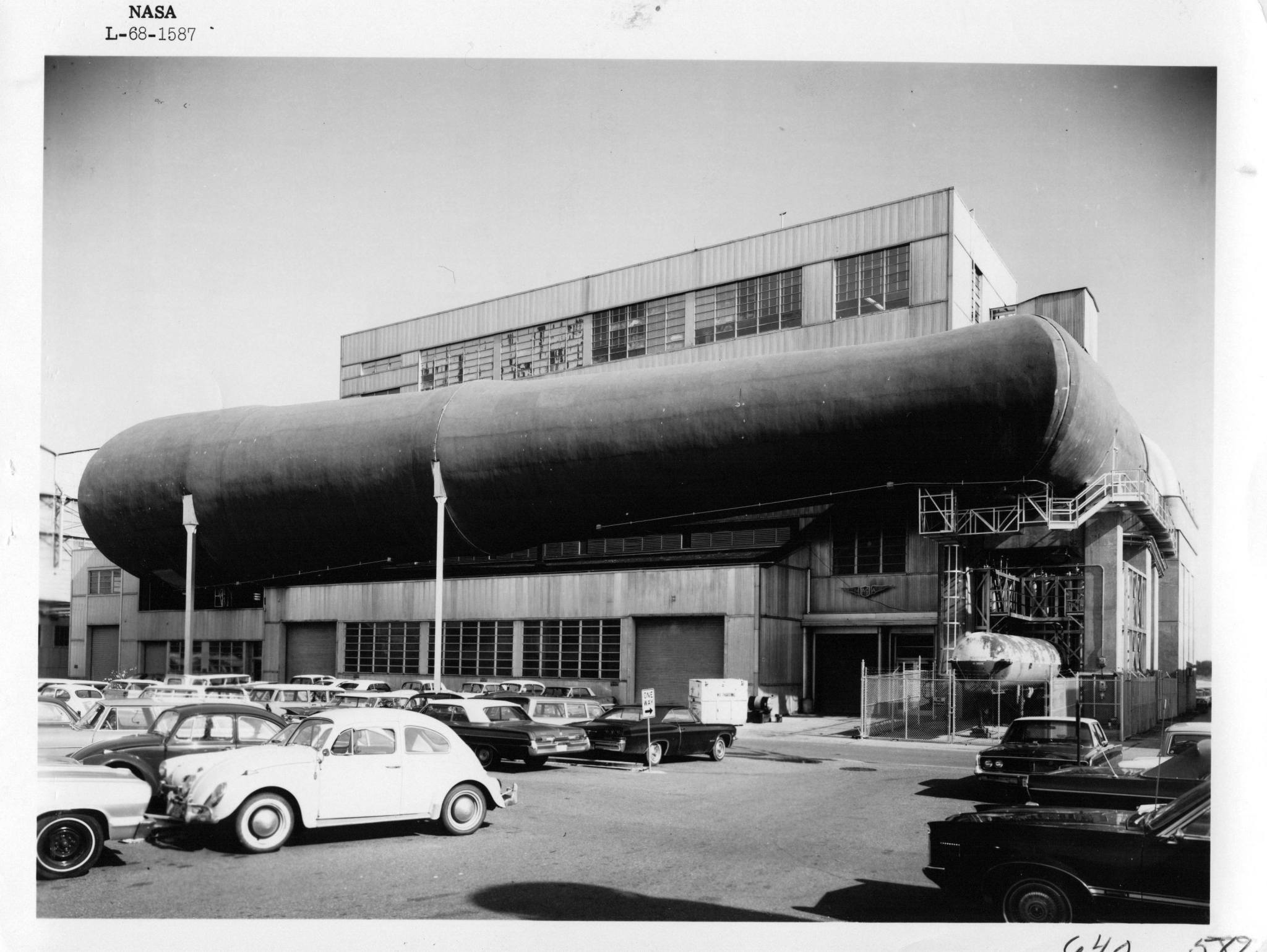 An exterior view of the tunnel in 1968.