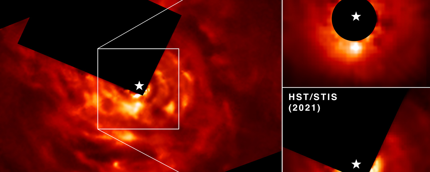 Hubble Finds a Planet Forming in an Unconventional Way