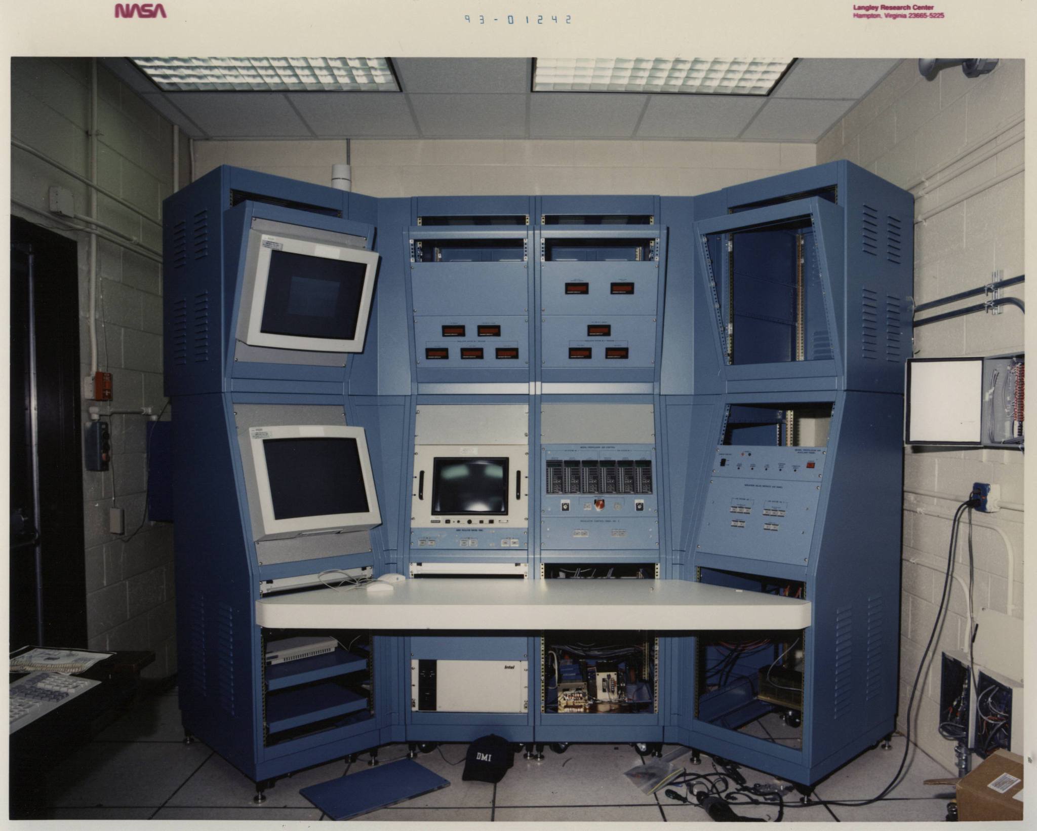 The Jet Exit Facility’s control room as seen in 1993.