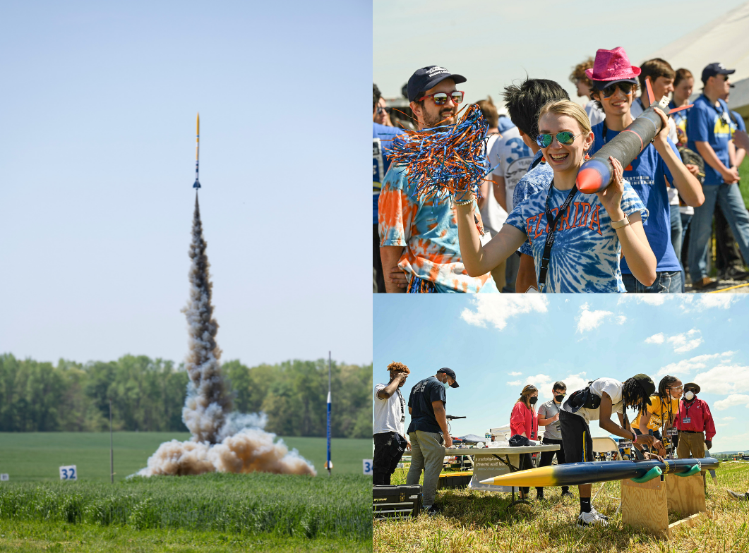 Following two years of virtual events, high school and college teams compete in NASA’s Student Launch rocketry competition April 23. 