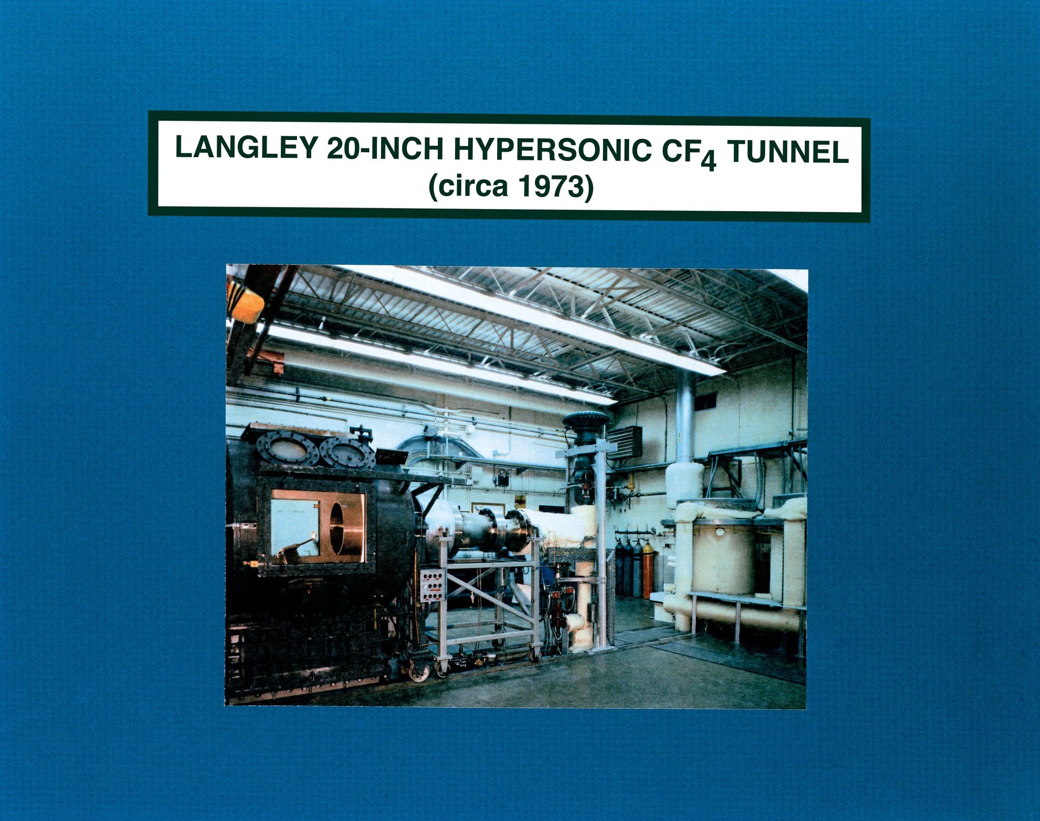 An image of the Langley 20-inch hypersonic CF4 tunnel (circa 1973). 
