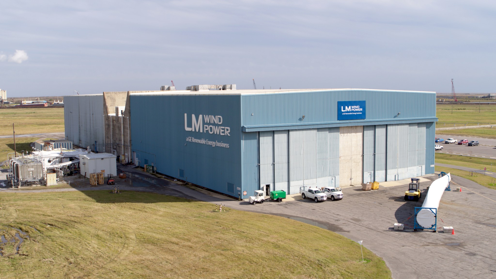 LM Wind Power, part of GE Renewable Energy, resides on 80,000 square feet at Michoud. 