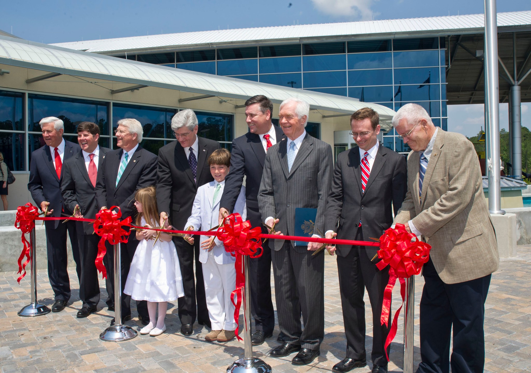 ribbon-cutting at INFINITY Science Center