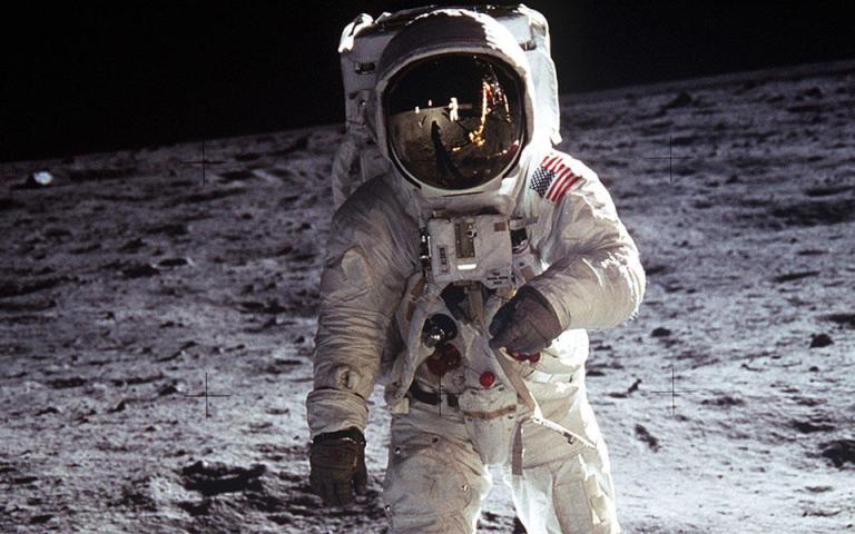 Buzz Aldrin on the Moon