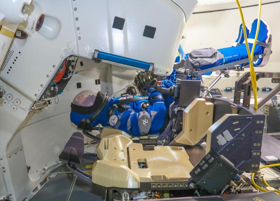 Rosie the Rocketeer, Boeing’s anthropometric test device, claimed her spot once again in the commander’s seat inside the company’s CST-100 Starliner spacecraft for its second uncrewed Orbital Flight Test (OFT-2) for NASA’s Commercial Crew Program. Rosie’s first flight, OFT, provided hundreds of data points about what astronauts will experience during flight. For OFT-2, she will help maintain Starliner’s center of gravity during ascent, docking, undocking and landing. OFT-2 is scheduled to lift off at 2:53 p.m. ET Friday, July 30, from Space Launch Complex 41 at Cape Canaveral Space Force Station in Florida bound for the International Space Station.