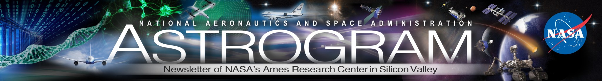 NASA Ames Astrogram Newsletter Banner