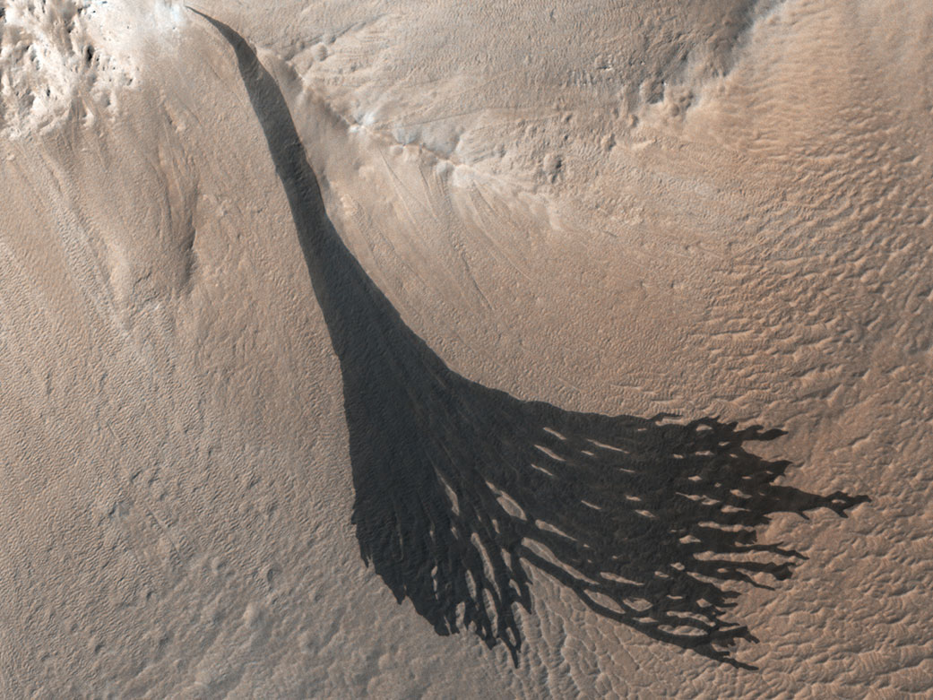 Mars image taken by Mars Odyssey