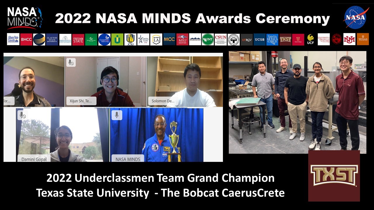 2022 Underclassman Team Grand Champion Texas State University - The Bobcat CaerusCrete