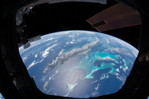 image of Earth from the space station