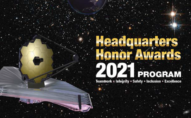 NASA Headquarters Honor Awards 2021 graphic.