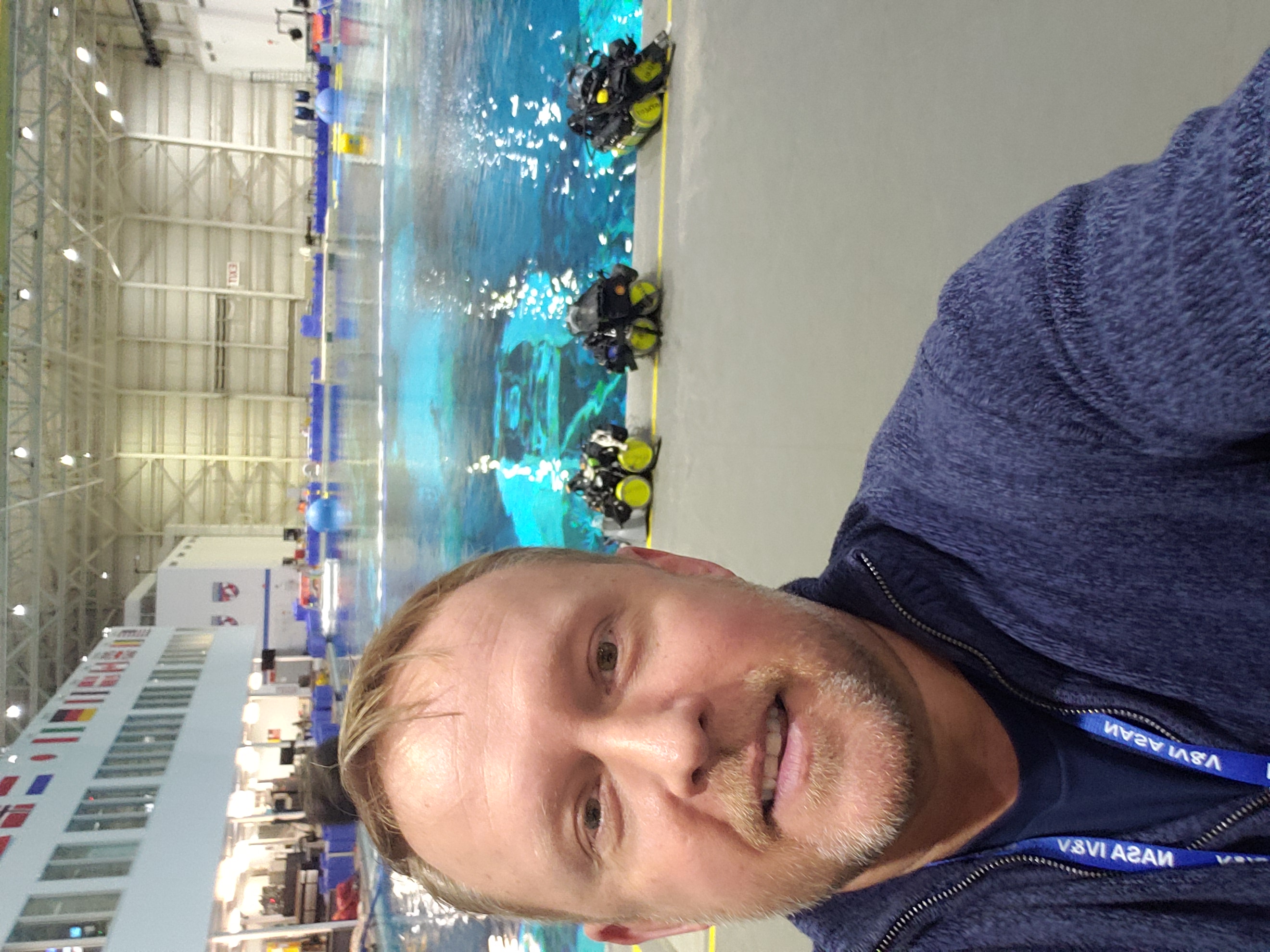Tom Sayers at NASA's Neutral Buoyancy Laboratory in Houston.