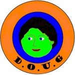 original alien head DOUG logo