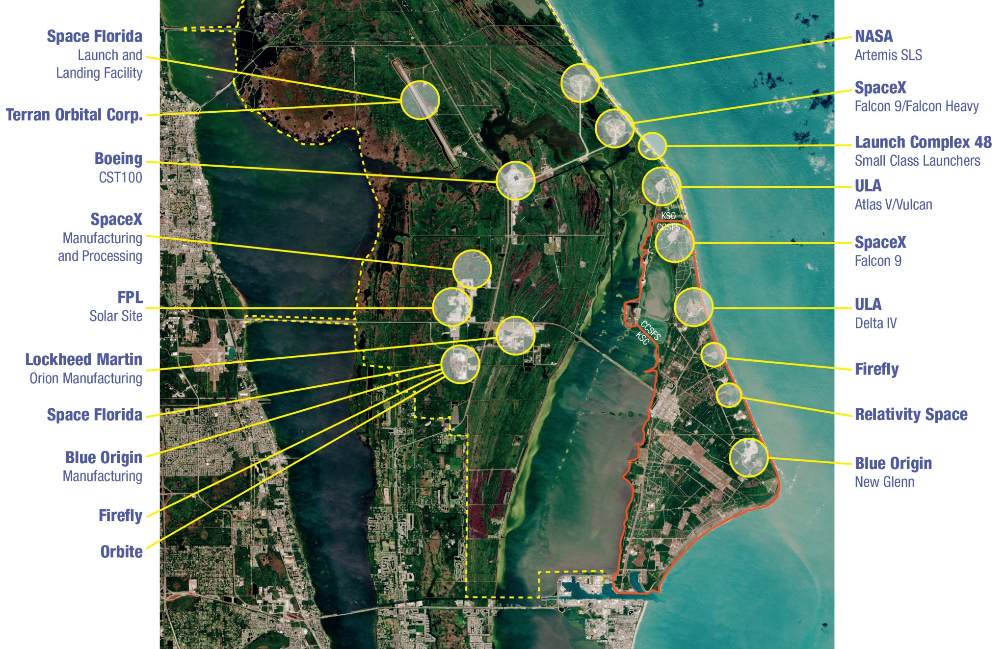 NASA’s Kennedy Space Center in Florida is thriving as the nation’s premier multi-user spaceport, facilitating the largest concentration of space launch operators in the world. 