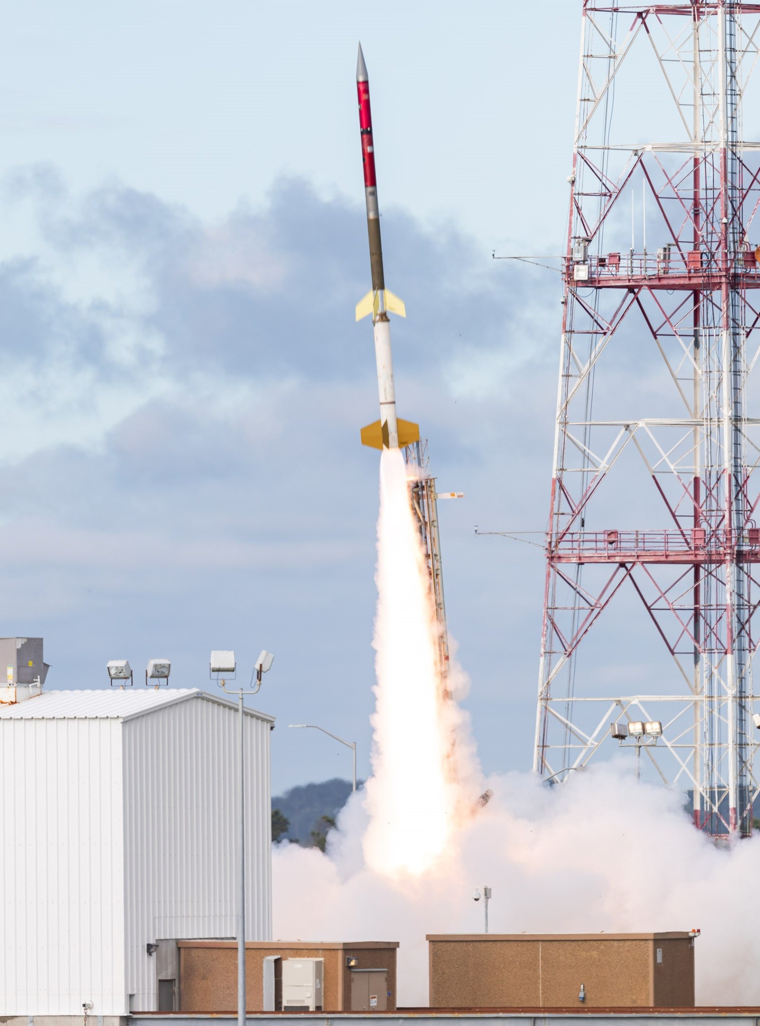 RockOn/RockSat-C experiments are launched in 2021 on a Terrier-Improved Orion sounding rocket from NASA’s Wallops Flight Facility.