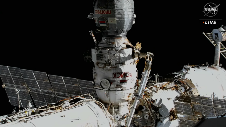 Exp 67 Commander Oleg Artemyev of Roscosmos and Flight Engineer Samantha Cristoforetti of ESA began a spacewalk at 10:50am ET to continue outfitting the European robotic arm on the space stationâs Nauka laboratory by opening the hatch of the Poisk docking compartment airlock.