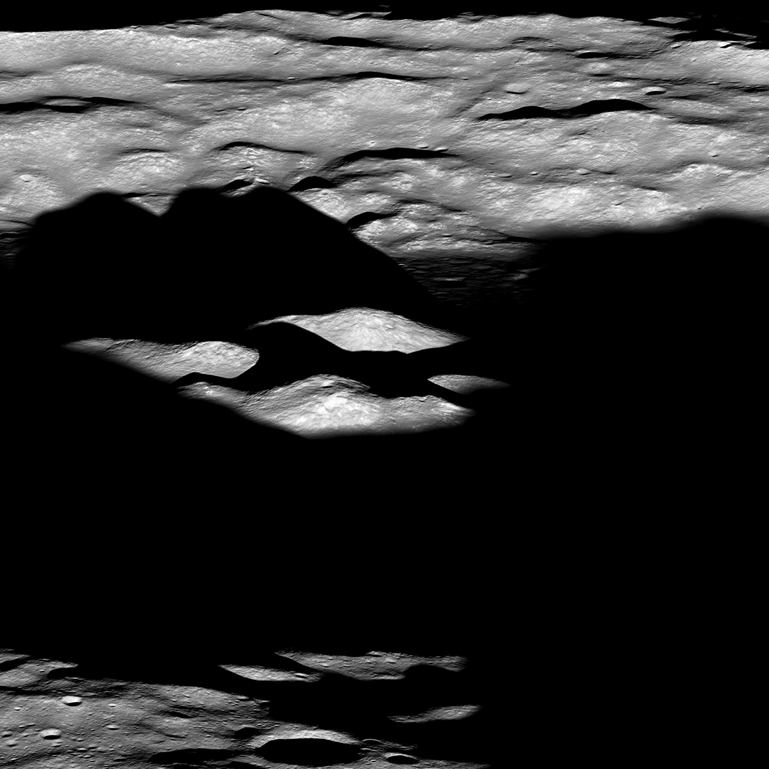 Moon's Bhabha crater.