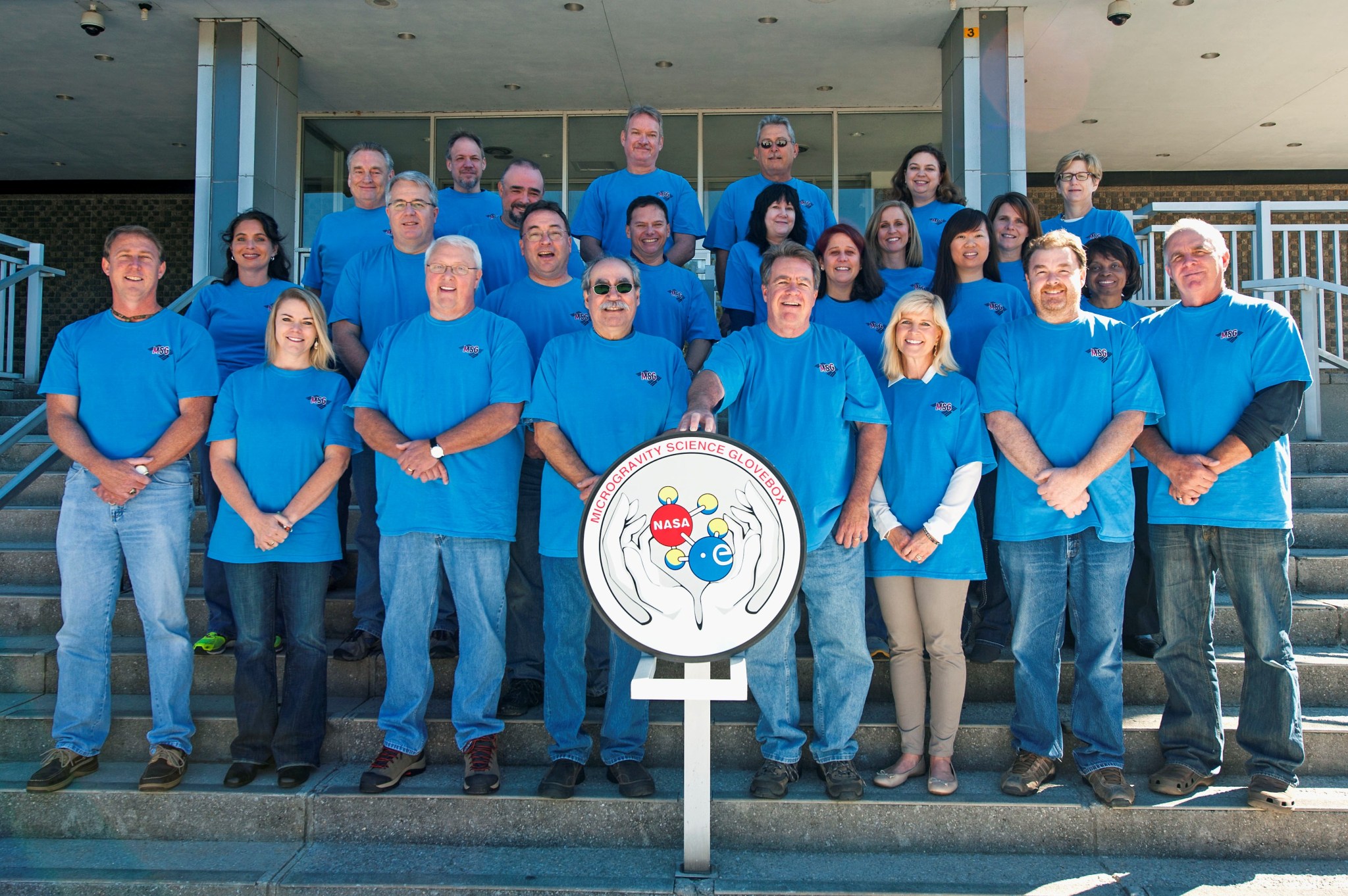 A 2016 group photo of the Microgravity Science Glovebox team at NASA’s Marshall Space Flight Center. 