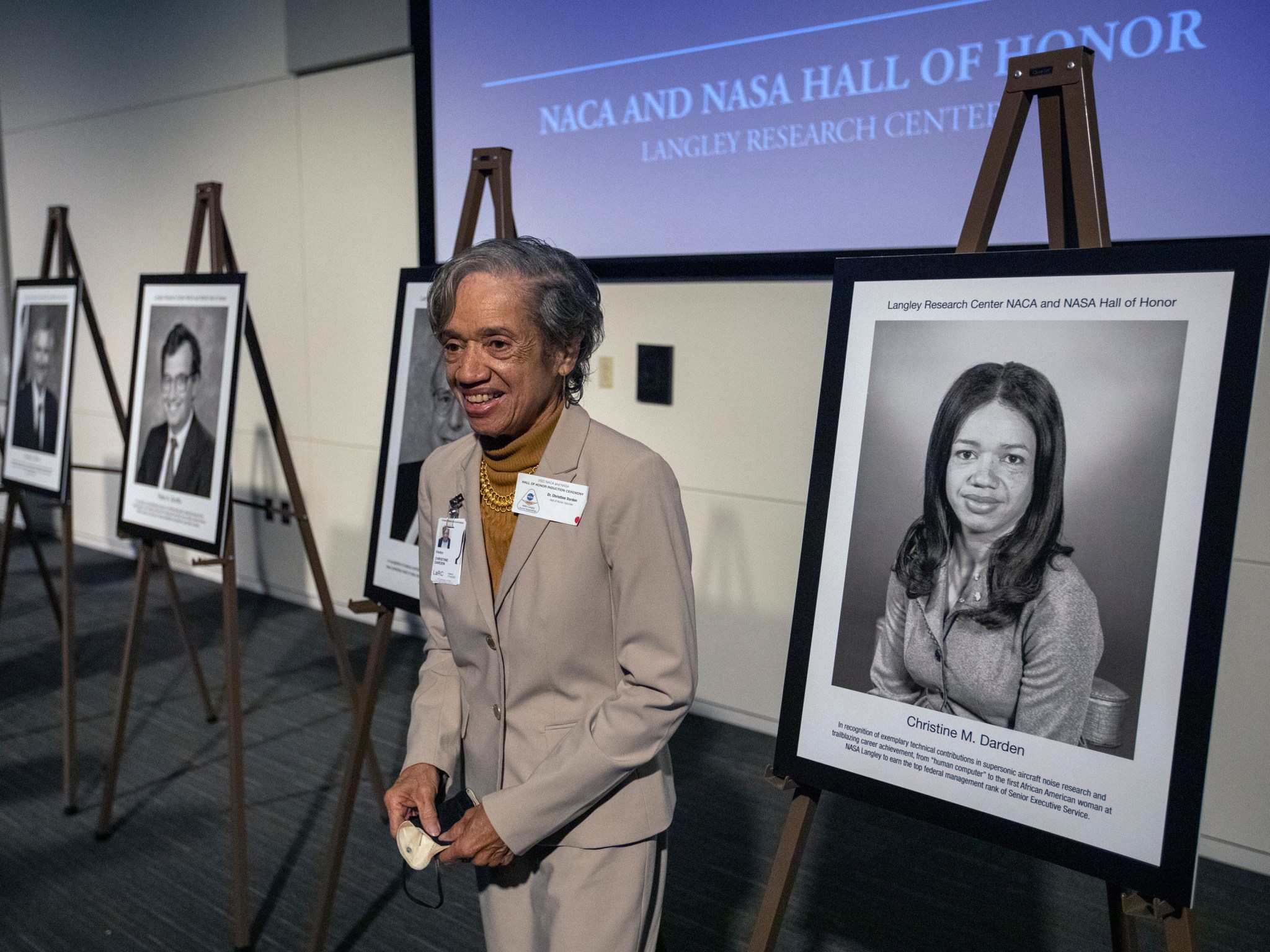 Christine Darden was among the 17 people inducted into the Langley Research Center NACA and NASA Hall of Honor July 14.
