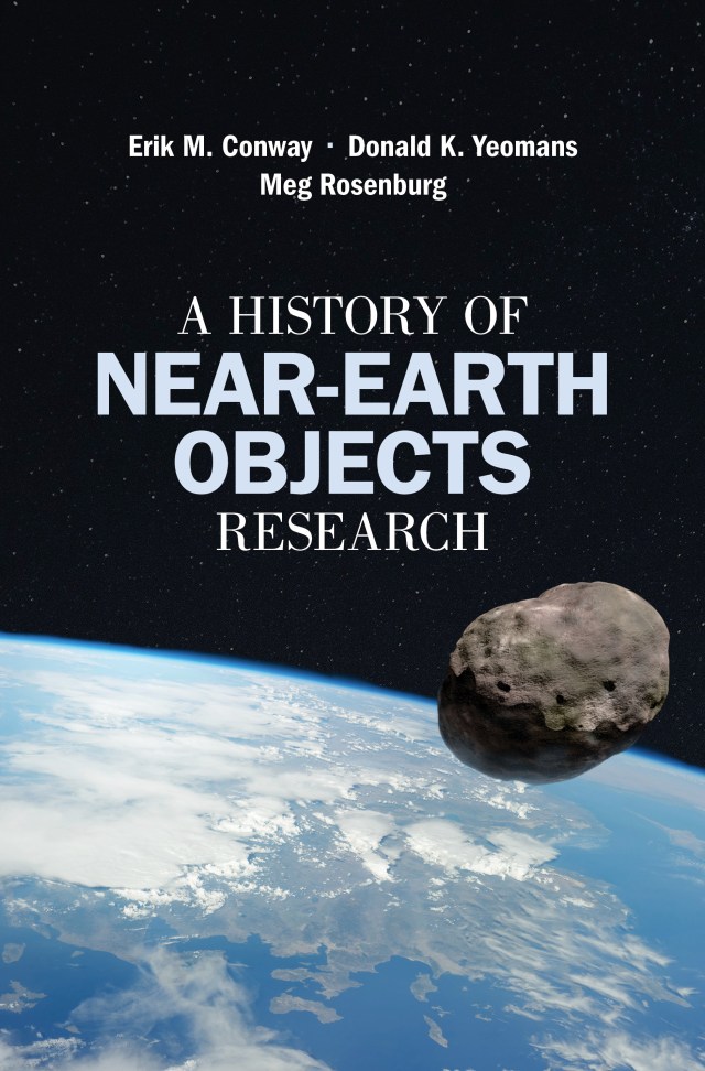 Cover design for A History of Near-Earth Objects Research