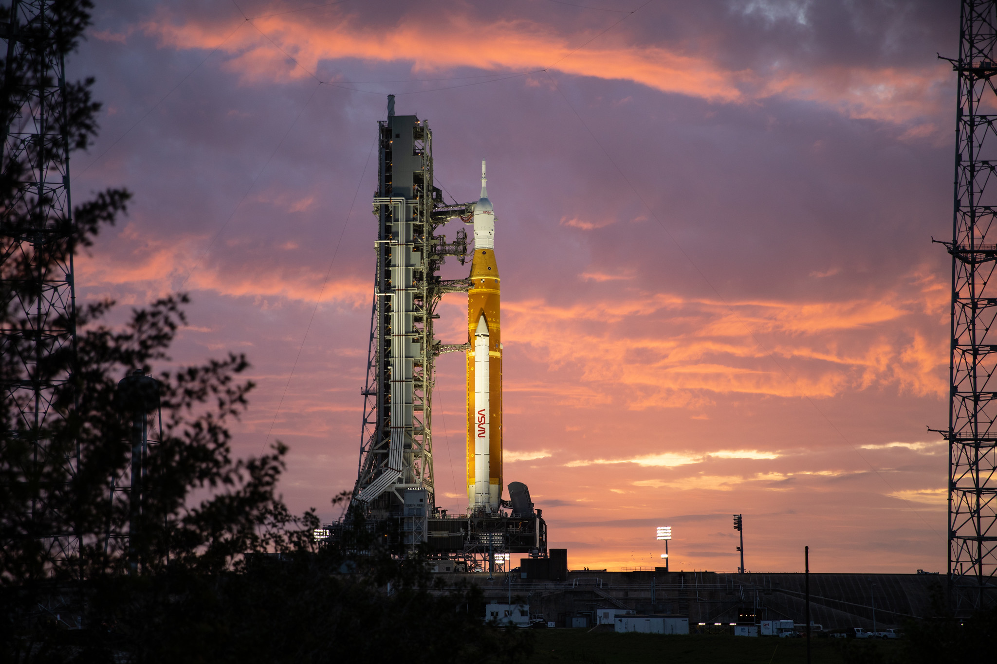 NASA's Artemis I rocket at Launch Pad 39B