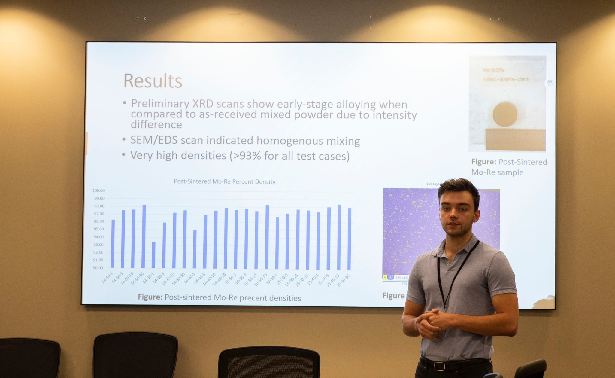 Toren Hobbs, a senior studying materials science at Ohio State University and an intern at NASA’s Marshall Space Flight Center.