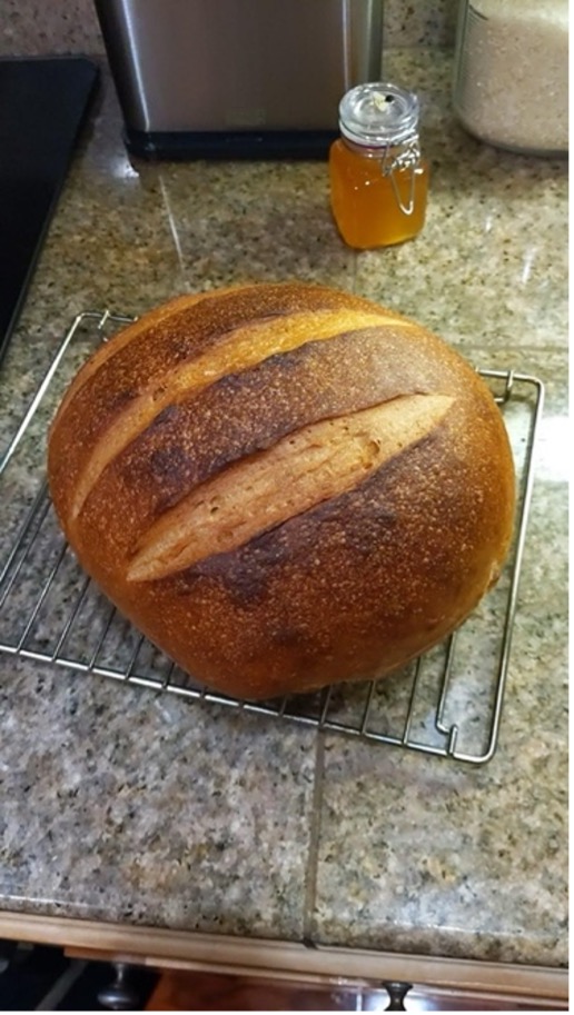 A photo of Christina's homemade bread