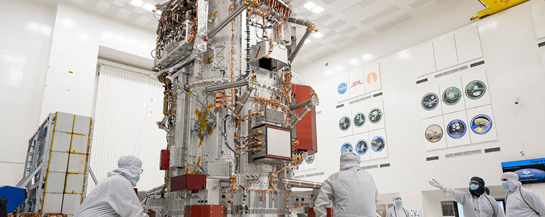 Standing 10 feet (3 meters) high, the core of NASA’s Europa Clipper will be the focus of attention in High Bay 1 of JPL’s storied Spacecraft Assembly Facility, as engineers and technicians assemble the spacecraft for a 2024 launch.