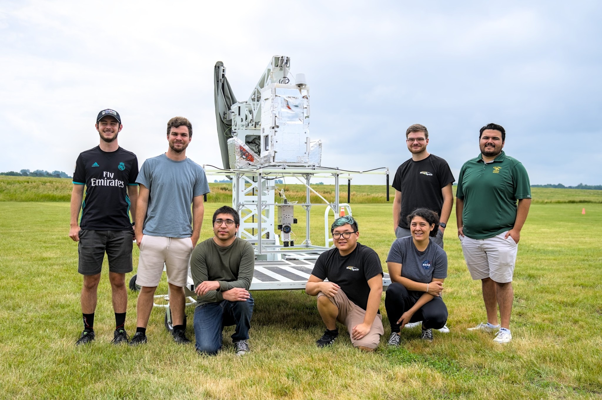 From left to right: Charles Pellitteri, Zachary Gaines, Julian Garcia, Thang Nguyen, Jacqueline Llamas, Matthew McDougall, and Cristian Rodriguez.