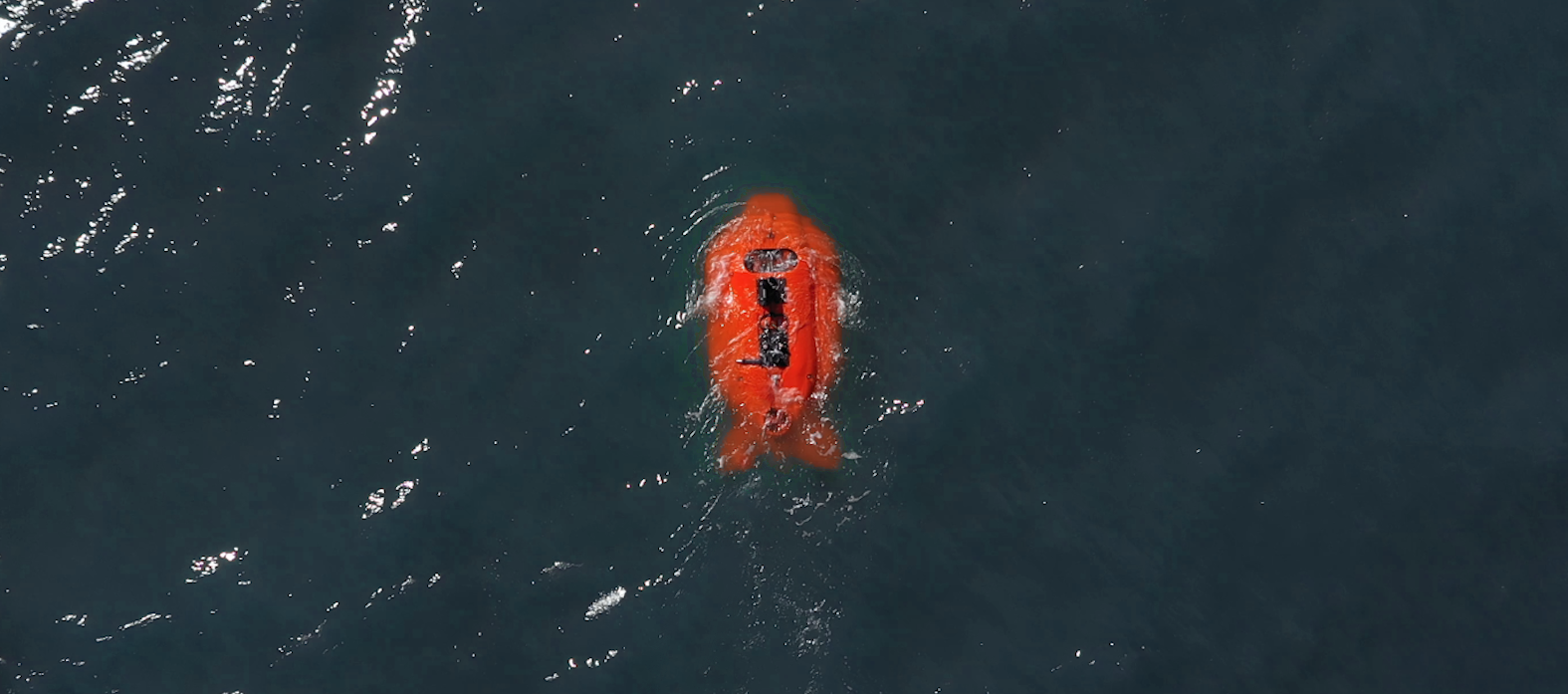 Aerialview of Aquanaut in the water.