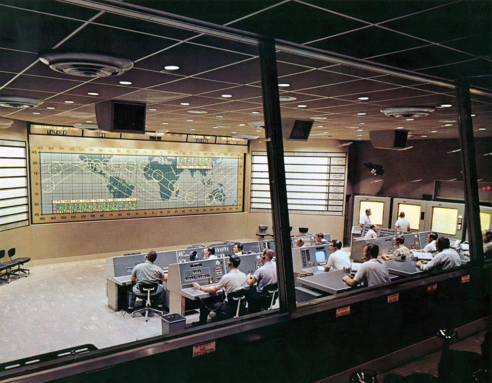 Mission Control for the Mercury-Atlas 8 mission.