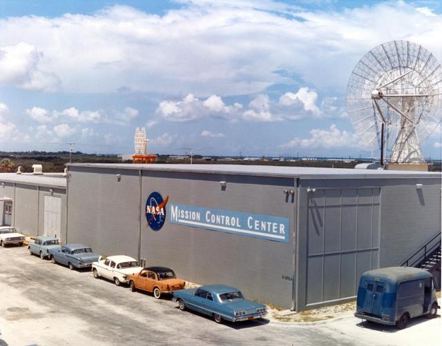 June 22, 1964 view of the Mission Control Center at NASA's Kennedy Space Center