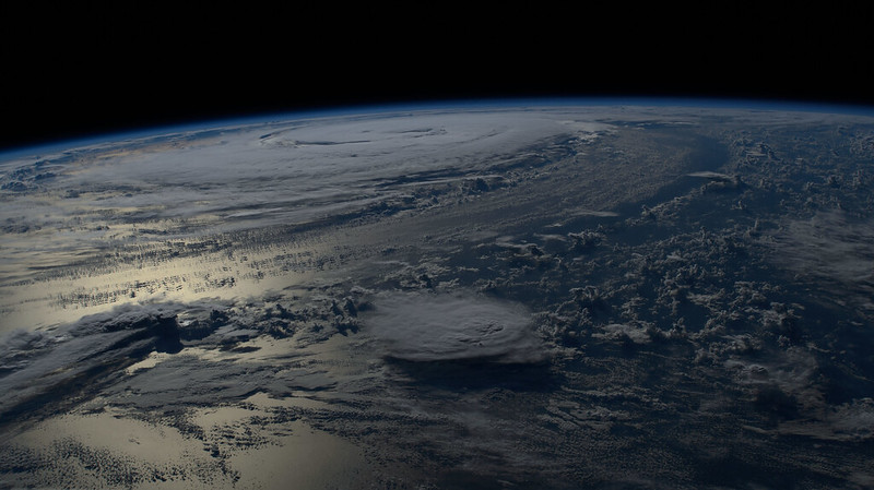 Hurricane Danielle is pictured from the International Space Station as it orbits above the northern Atlantic Ocean on Sept. 4.