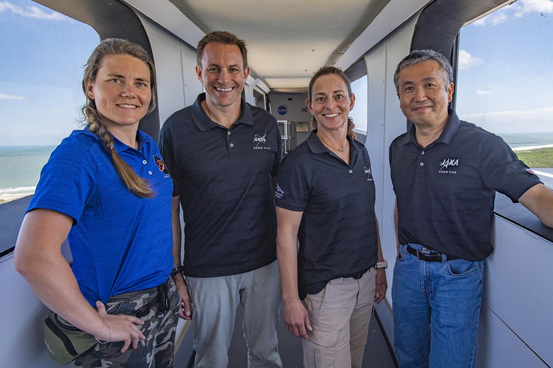 NASA's SpaceX Crew-5 crew members at Kennedy Space Center