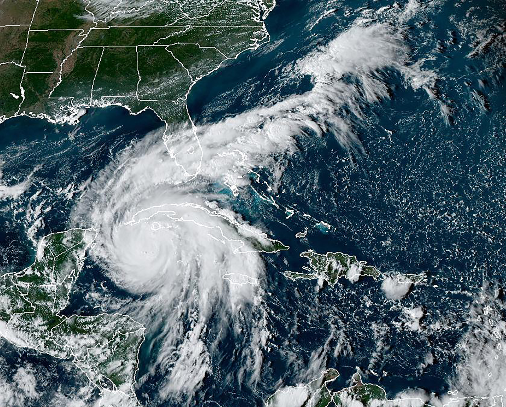 Satellite image of Hurricane Ian