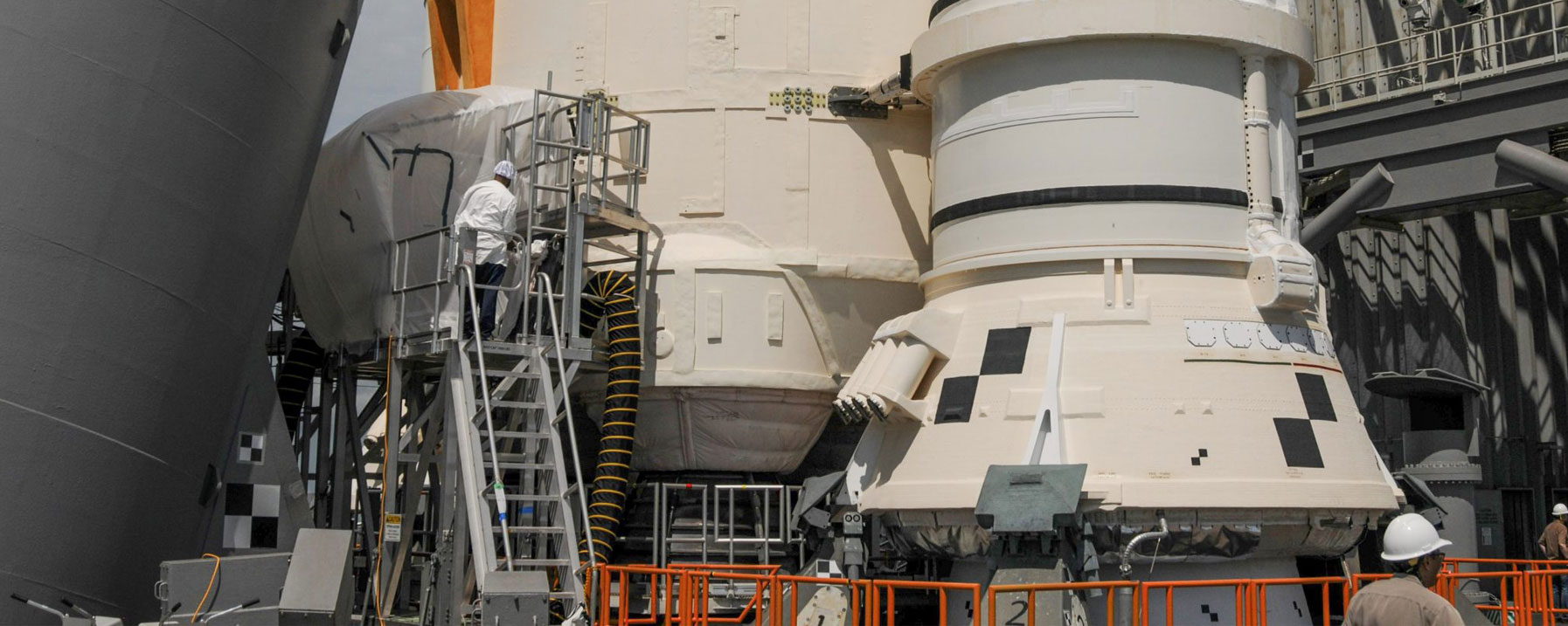 NASA’s Space Launch System (SLS) rocket  as teams work to replace the seal on an interface, called the quick disconnect.