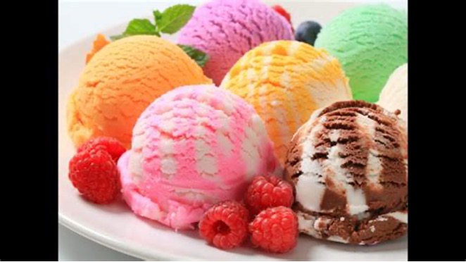 Picture of various fruit ice cream