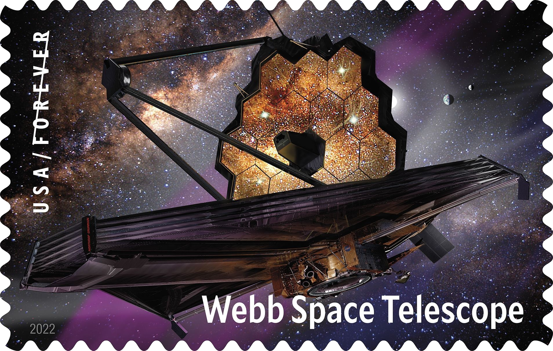 US Postal Service Celebrates NASA's Webb Telescope With New Stamp - NASA