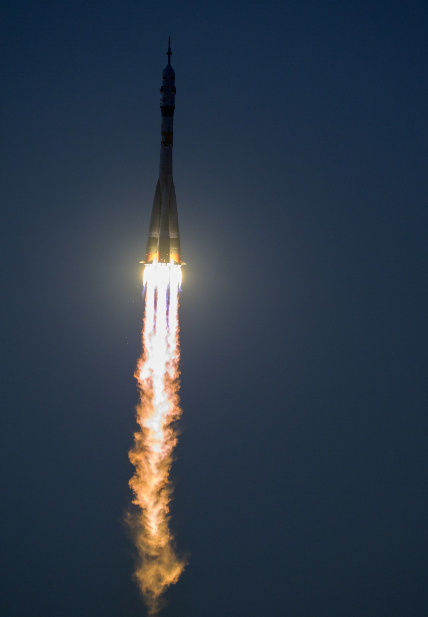 The Soyuz MS-22 rocket launches to the International Space Station