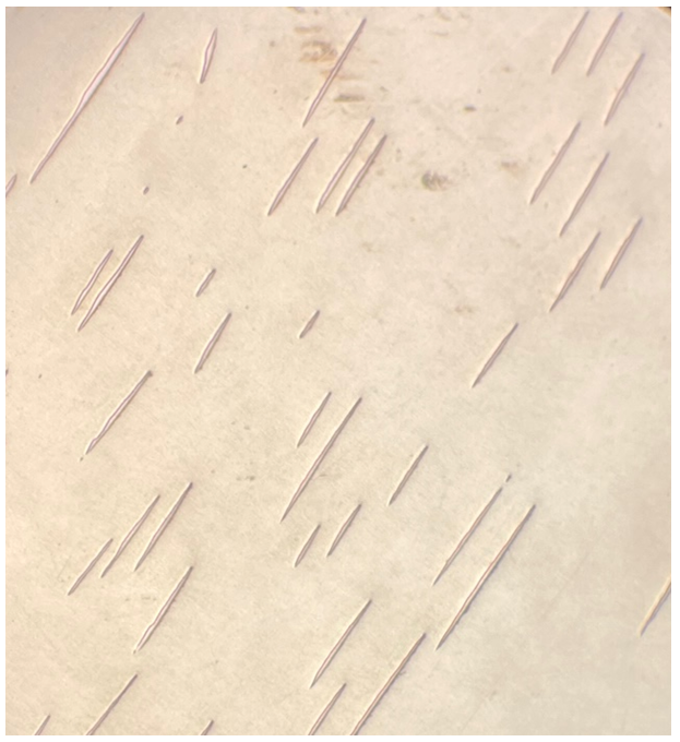 image of crystal growth in a semiconductor composite wafer