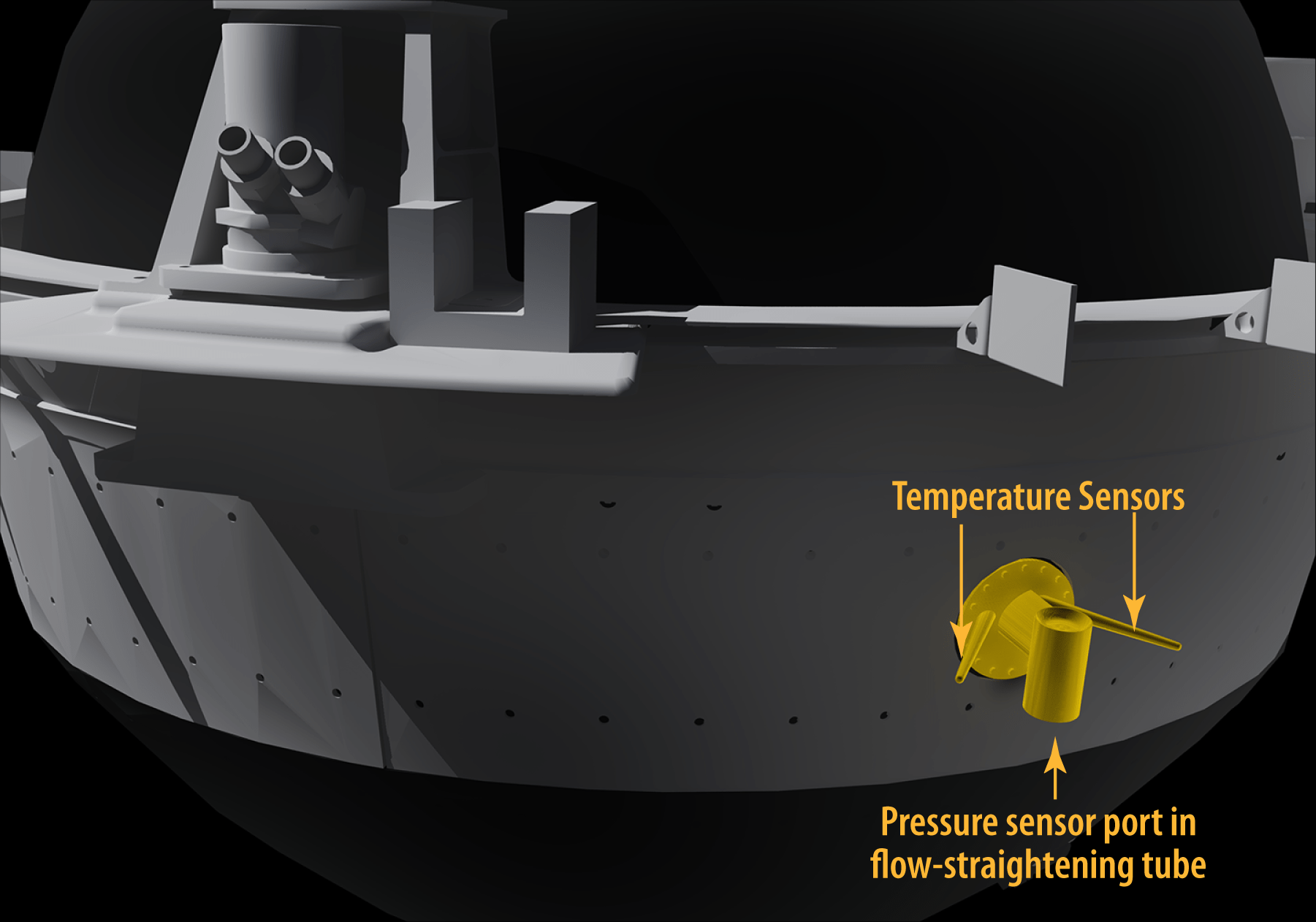 Conceptual image of VASI instrument installed on Descent Sphere