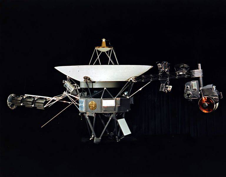 The Voyager spacecraft showcasing the Golden Record.