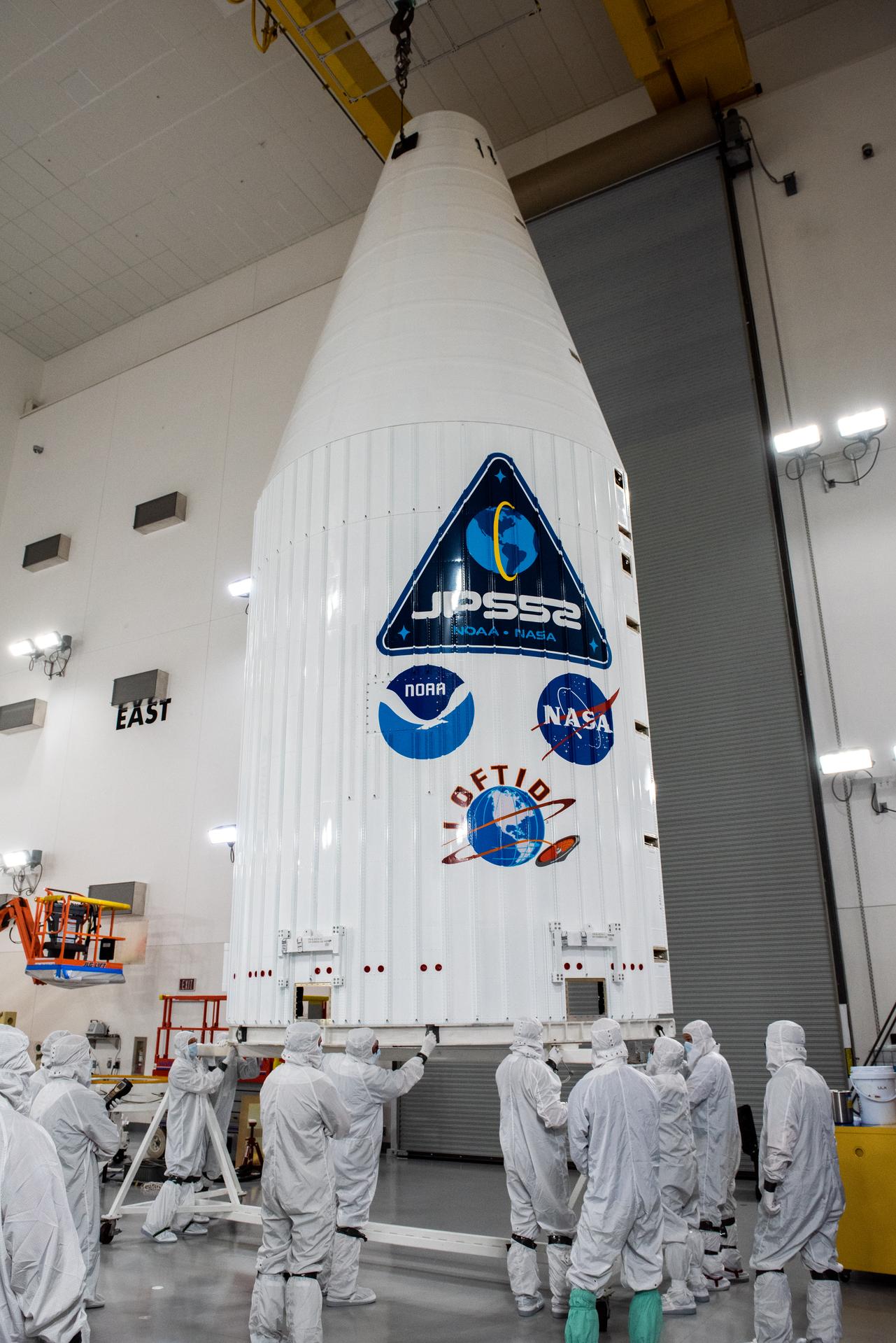 ULA Atlas V payload fairing is painted